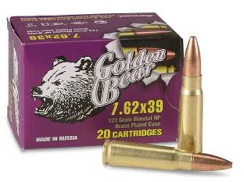 7.62X39mm 123 Grain Hollow Point 20 Rounds BEAR Ammunition